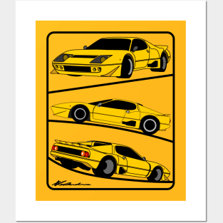 Ferrari GT4 Posters and Art